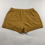 Old Navy Gold Oriented Linen Blend High Rise Pull On Shorts M Photo 4
