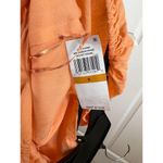 1. State  Orange Puff Sleeves Linen Blend Tiered Skirt Open Tie Back Dress Sz S Photo 7