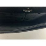 Kate Spade  Black Crossbody Purse Metallic Fabric Flap Closure Gold Chain Handbag Photo 6