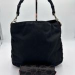 Gucci NYLON BAMBOO TOP HANDLE TOTE BLK VINTAGE Photo 1