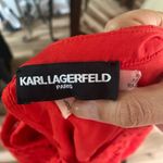 Karl Lagerfeld  Red Lace 3/4 Sleeve Blouse Photo 3