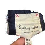 Heritage 1981 Blue Plaid Long Sleeve Cotton Button Down Shirt Dress Women Sz M Photo 8