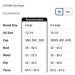 Cupshe NEW Swimsuit 1 Pc Deep V Neck Crisscross Adjustable Strap XL 16/18 Photo 3