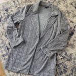 Wearever  Open Jacket Size Small‎ Houndstooth Black White Career Photo 0