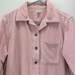 LL Bean Light‎ Pink Wide Wale Corduroy Oversized Button Up Cotton Shirt Size XS Photo 1
