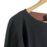 Patagonia Solid Black Organic Cotton Blend Boat Neck Long Sleeve Shirt Size S Photo 1