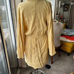 Free People Moni Mini Dress Endless Summer Textured Tie Yellow Size M Photo 5