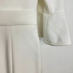 Black Halo  Brooklyn Bell-sleeve Cropped Jumpsuit in White Size US 4 Photo 9