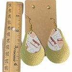 None Statement Earrings Set S’mores Gold‎ Dangle Slip On Earrings Round Gold Studs Photo 3