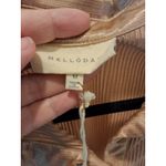 MELLODAY Size M Womens Champaign Long Sleeve Button Down Dressy Top Photo 1