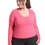 Athleta  Elation 7/8 Shanti Top in Dragon Fruit Pink Nwot Photo 0