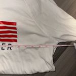 Tommy Hilfiger White Light Drawstring Long Sleeved Women’s Hoodie Sweatshirt M Photo 8