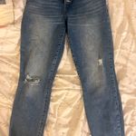 Lucky Brand Ripped Fringe Skinny Jeans Photo 0