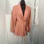 Nordstrom  Peach Long Sleeve Wrap Top Size Medium NWT Photo 1