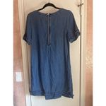 Gap  Denim XS Mid Wash Chambray Short Sleeve Dress Photo 4
