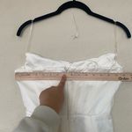 House Of CB  Loretta Ivory‎ Satin Strapless Dress white corset midi NWOT size S Photo 4