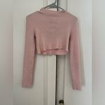 Brandy Melville  Pink Crop Sweater Photo 0