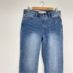 Soft Surroundings  Light Wash Pull On Jeans Womens M Blue Denim Stretch Waist Photo 1