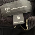 INC Women's Black 100% Cotton Quilted Ribbed Mock Neck Zip Sweater Jacket Sz Med Photo 9