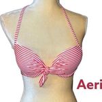 Aerie  red and white striped padded bikini top! Photo 1
