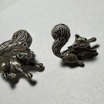 Lot Of 2 Matching Signed Gerry’s Brooch Pins grey squirrel Mommy / Child Set Photo 6