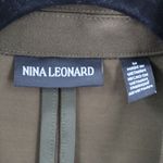 Nina Leonard Nine Leonard Green Notched Business Casual Formal Coat Jacket Blazer Medium Photo 6