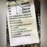 American Eagle  Stretch Pants Women’s Sz. 4 Houndstooth Plaid Cream Red Black NWT Photo 8