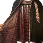 KOOS of Course! Reversible Snake Print Vinyl Jacket Size 1X A63817 Brown Photo 9