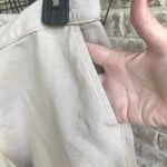 Chico's  100% Linen Pants Beige Medium Wide Leg Photo 1