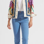 La DoubleJ Edie Jacket Taormina Placée Ivory in Twill Size Small Red Photo 0