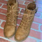 G by Guess Guess Gabree tan lace up ankle booties Photo 1