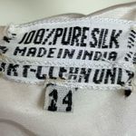 Vintage 1970s Beaded Dress Silk Couture Jacket Lace Elegant Navy White Scalloped Size 14 Photo 9