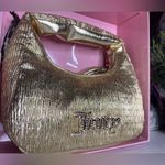 Juicy Couture  Gold Mini Hobo Bag 3-Piece Set Wristlet Mirror NWT Photo 4