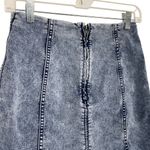 Free People Zip Jean Mini Skirt Size 6 Photo 2