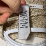 Diane Von Furstenberg  Fausta gold speckled sweater cardigan size S Photo 8