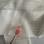 Ralph Lauren Lauren  White Knit Cardigan Sweater‎ Jacket Open Weave Womens Medium Photo 9