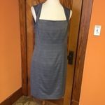 Vtg Y2K Anne Klein houndstooth business dress Gray Size 8 Photo 6