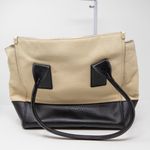 Kate Spade Southport Avenue Linda Two-Tone Leather Tote Buttermilk Midnight Bag Photo 3