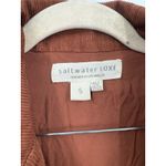 Saltwater Luxe Corduroy Western Crop Jacket Women Small Brown Academia Cowgirl Photo 2