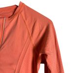 Athleta  Coral Orange Half Zip Tracker Long Sleeve Running Shirt Size Small Photo 6