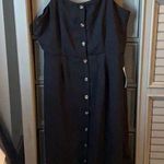 Bobeau NWT black dress w button detail szL Photo 0