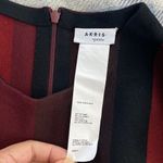 Akris Punto  Long-Sleeve Crewneck A-Line Striped Knit Wool Dress Photo 6