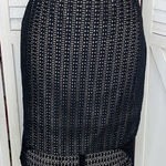 Ann Taylor Crochet Lace Sheer Illusion Pencil Skirt Black 6 Photo 0