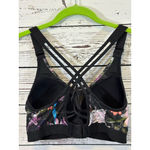 Women's CALIA Sports Bra Black Floral Print Size M Size M Photo 2