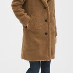 Gap NWOT  Teddy Long Coat in Brown Photo 0