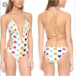 Wildfox ‎ Swim Vintage Heart Rifle One Piece Bathing Suit nwot Photo 3