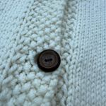 Vintage Cottagecore Cream Chunky Knit Boho Sweater Vest Medium? Photo 4