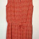 Hilary Radley Women's Lined Layered Sheer Tunic Midi Dress Orange Size 6 Photo 0
