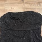 Oh Polly  Basel Embellished Beaded Strapless Cowl Neck Mini Dress in Black Sz 14 Photo 6