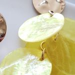 ZARA New!  Natural Shell Earrings Photo 5